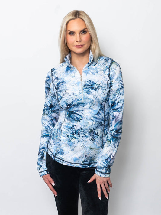 Microfiber Quarter Zip Top