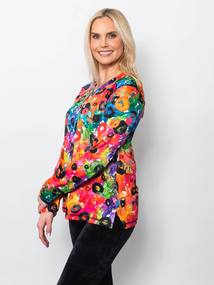 Microfiber V-Neck Top