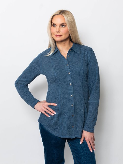 Seersucker Button Up Shirt