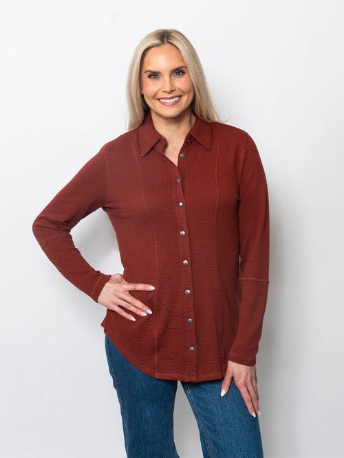 Seersucker Button Up Shirt