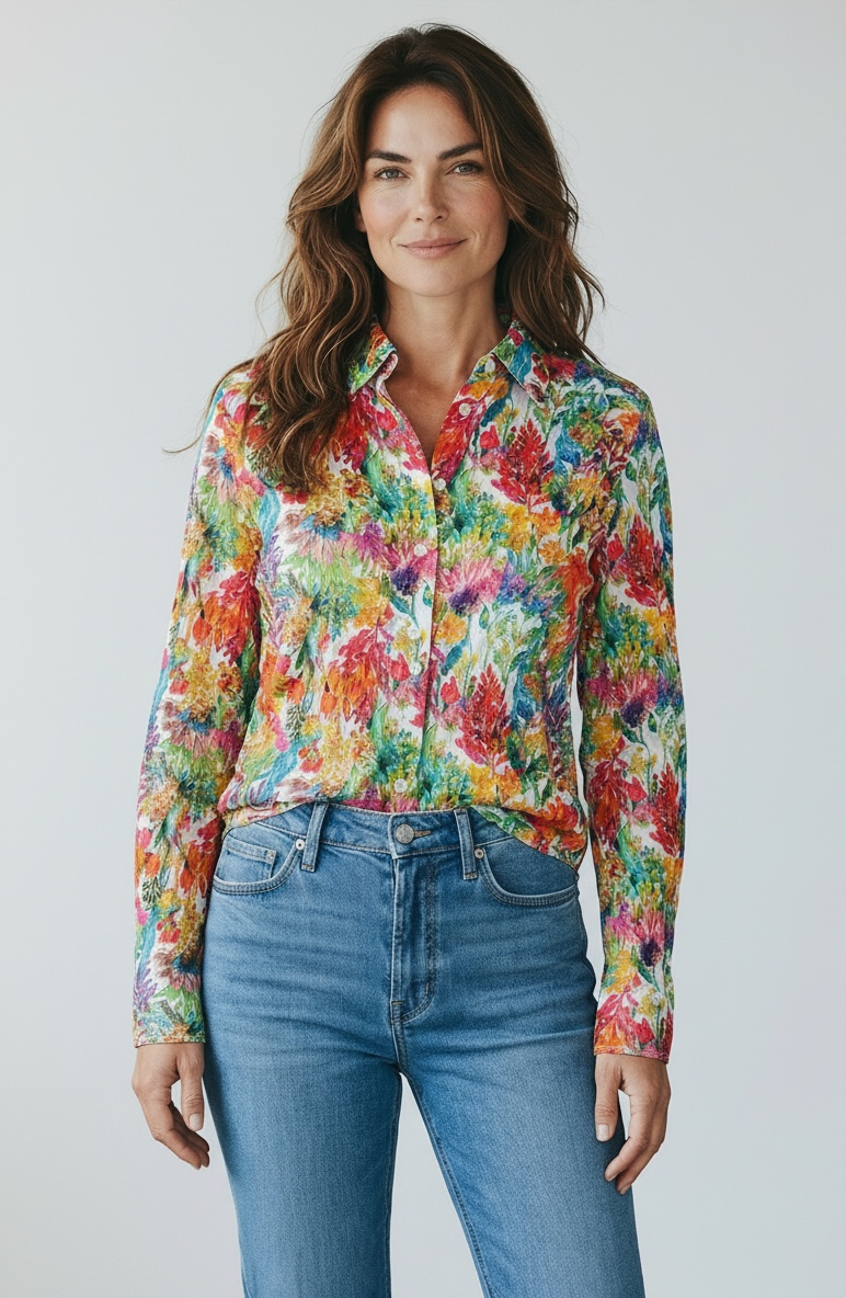 Crinkle Button Shirt