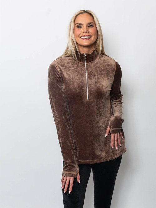 Microfleece Quarter Zip Top