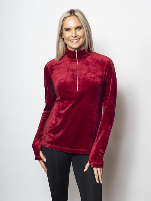 Plush Microfleece Quarter Zip Top