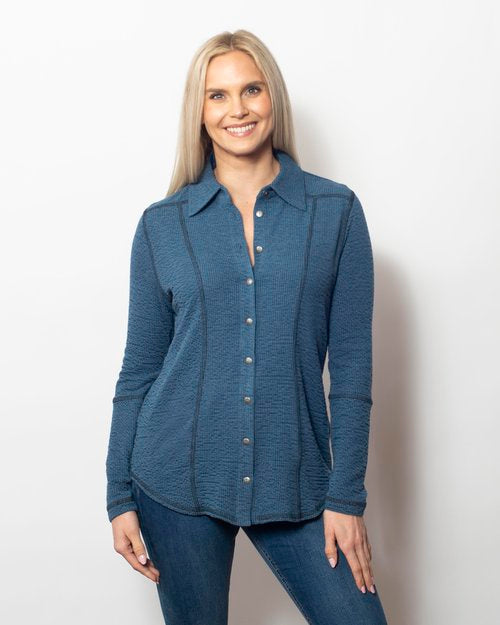 Seersucker Button Shirt