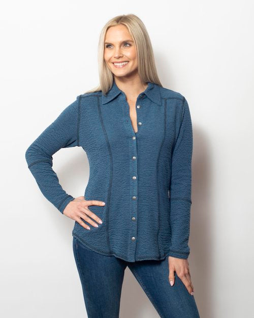 Seersucker Button Shirt