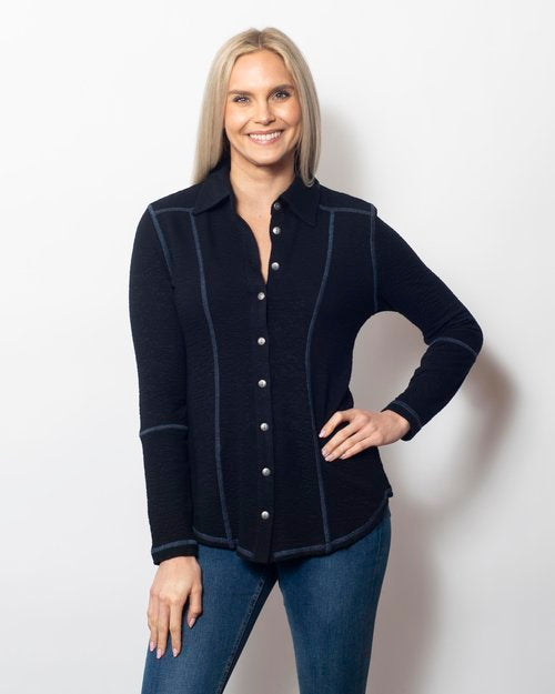 Seersucker Button Shirt