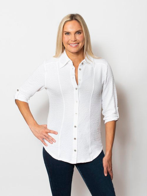 Seersucker Matching Button Shirt