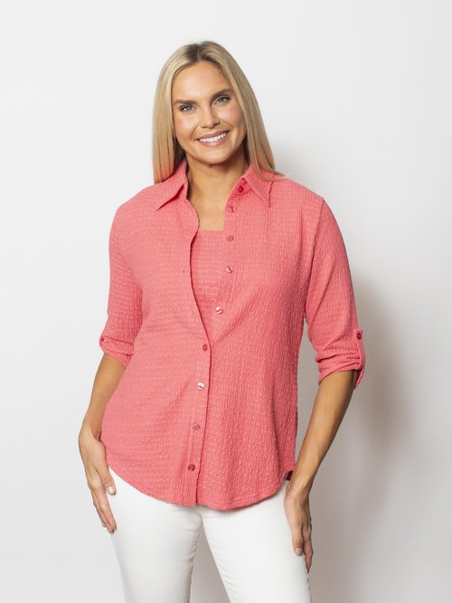 Pucker Button Shirt