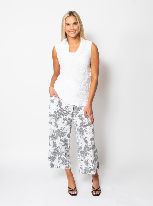 Gingham Cropped Pant