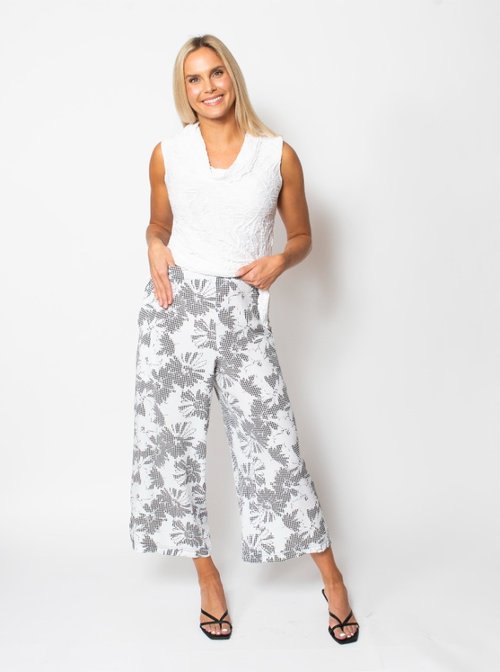 Gingham Cropped Pant