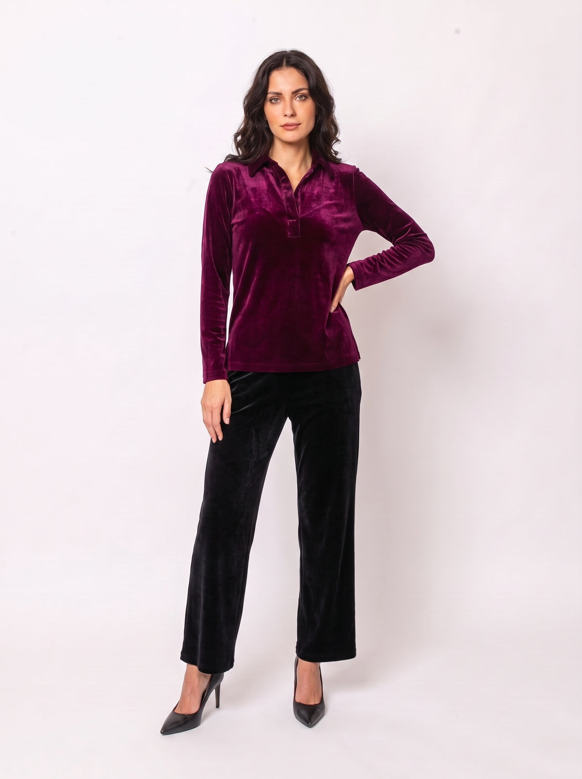 PlushTech Velvet Crop Pant