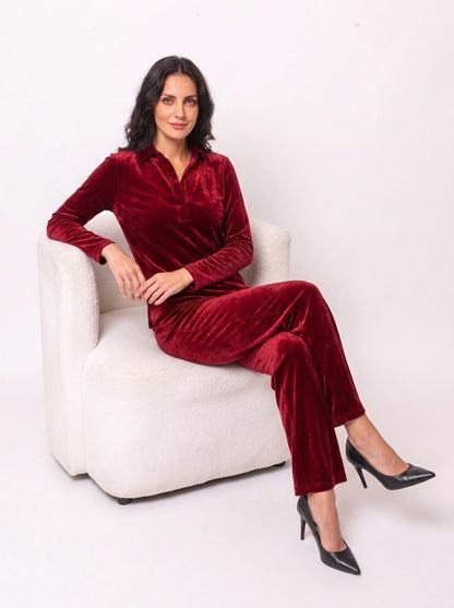 PlushTech Velvet Crop Pant