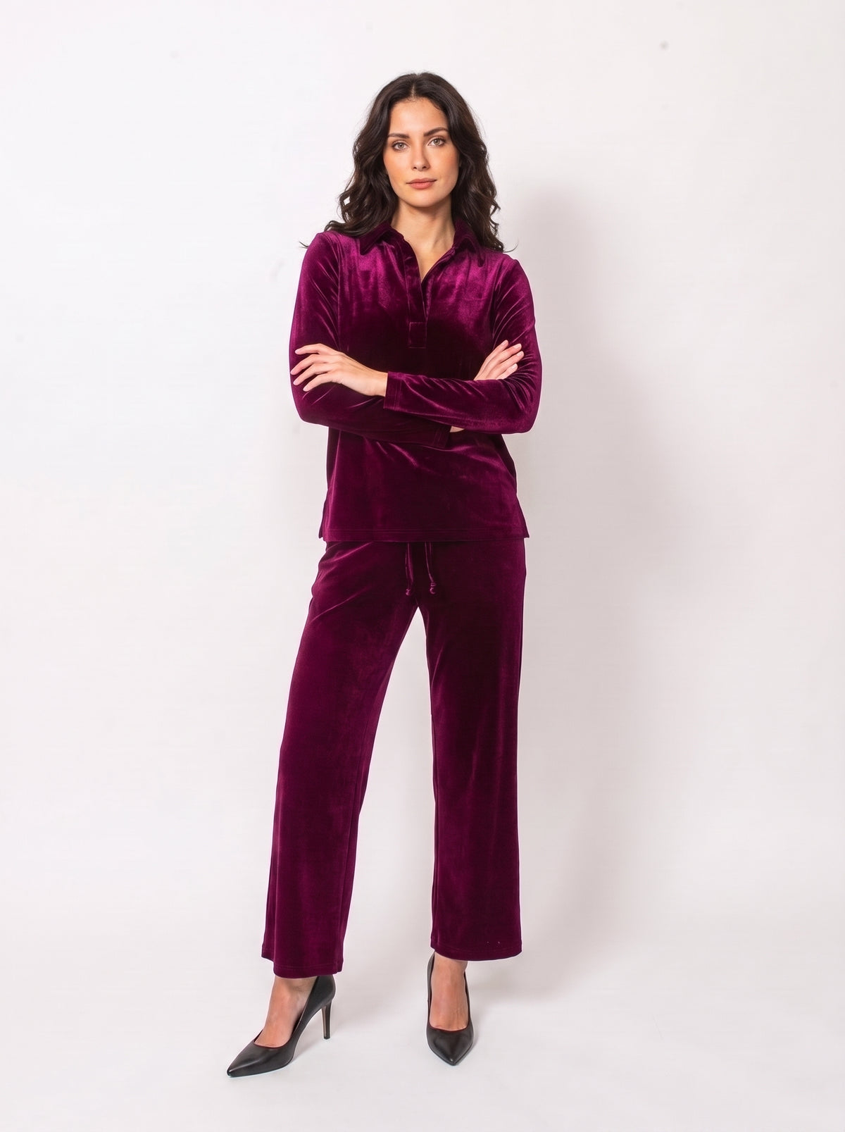 PlushTech Velvet Crop Pant