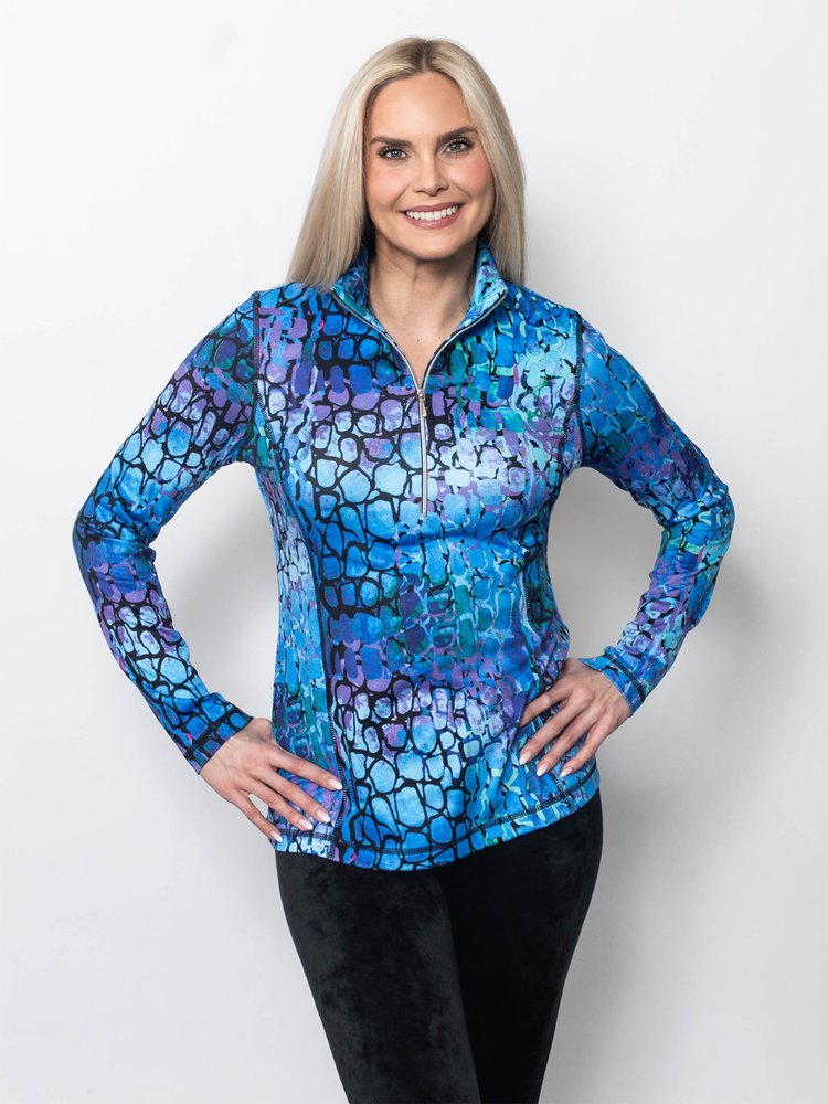 Microfiber Quarter Zip Top