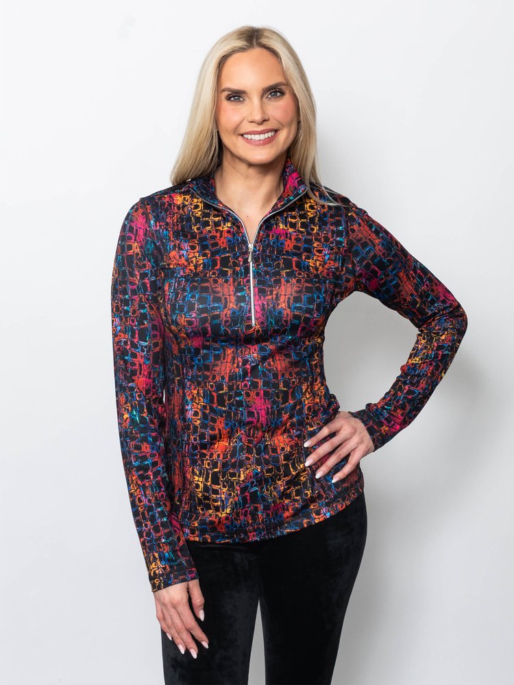 Microfiber Quarter Zip Top