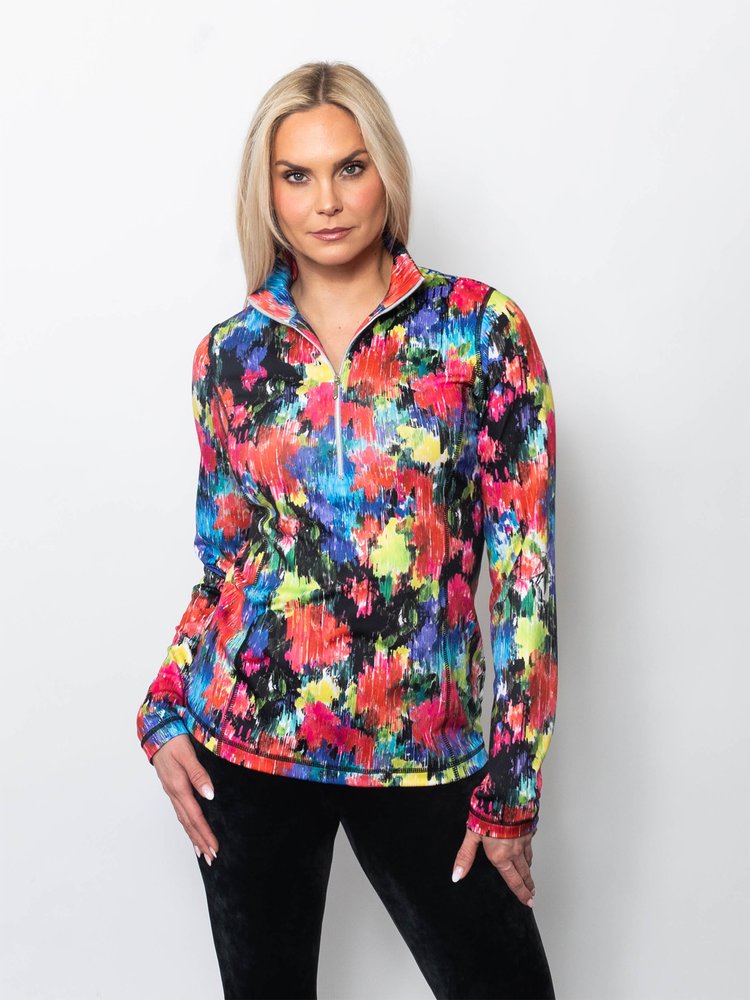 Microfiber Quarter Zip Top