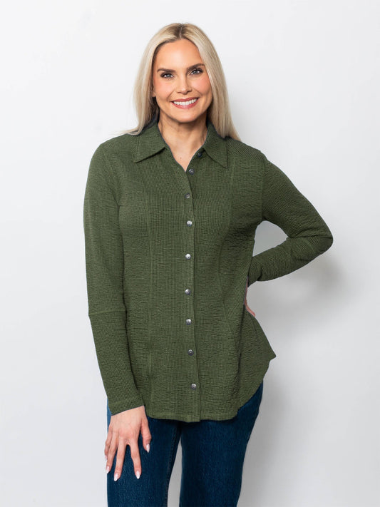 Seersucker Button Up Shirt