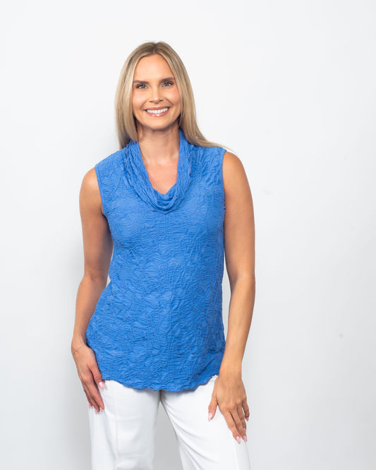 Dreamcatcher Sleeveless Cowl Neck Top