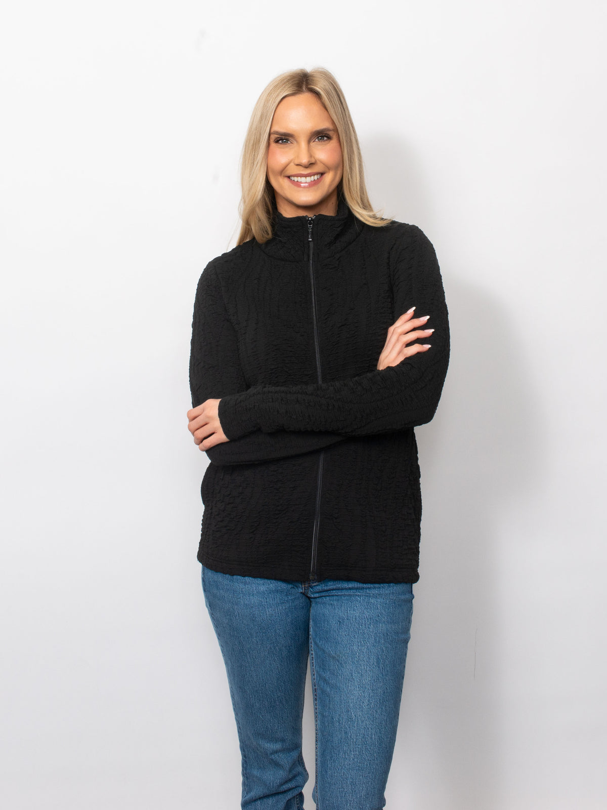 Wavy Blister Full Zip Jacket