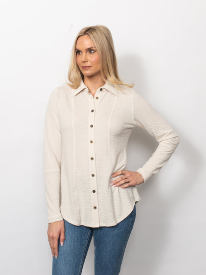 Seersucker Button Up Shirt