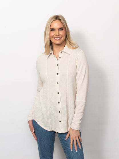 Seersucker Button Up Shirt