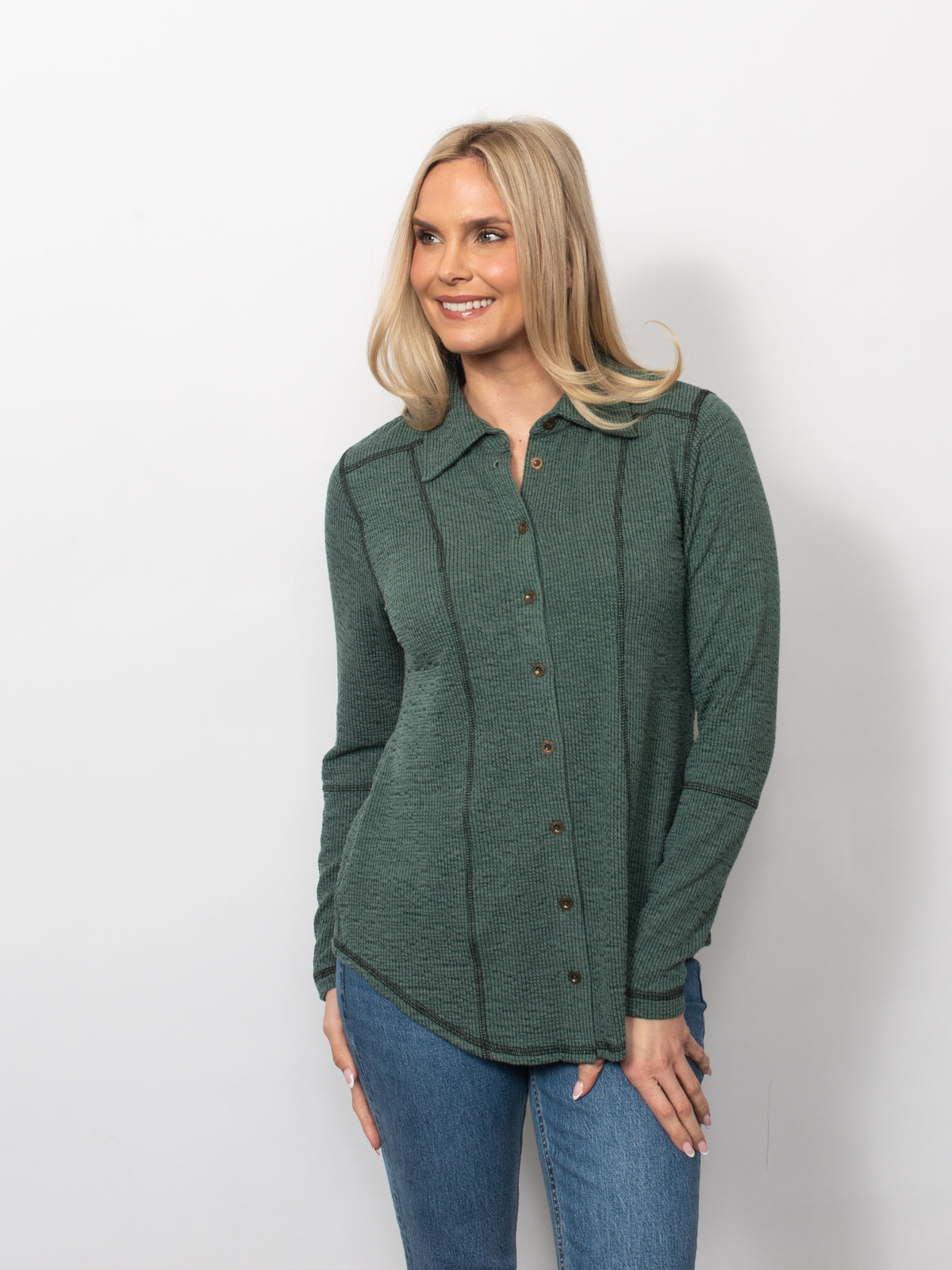 Seersucker Button Up Shirt