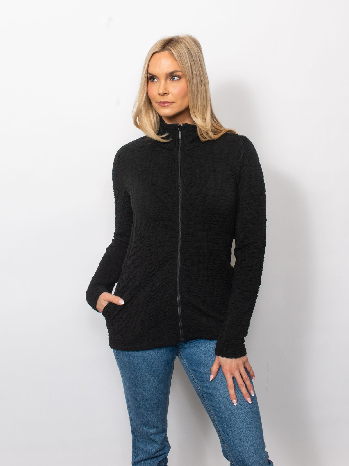Wavy Blister Full Zip Jacket