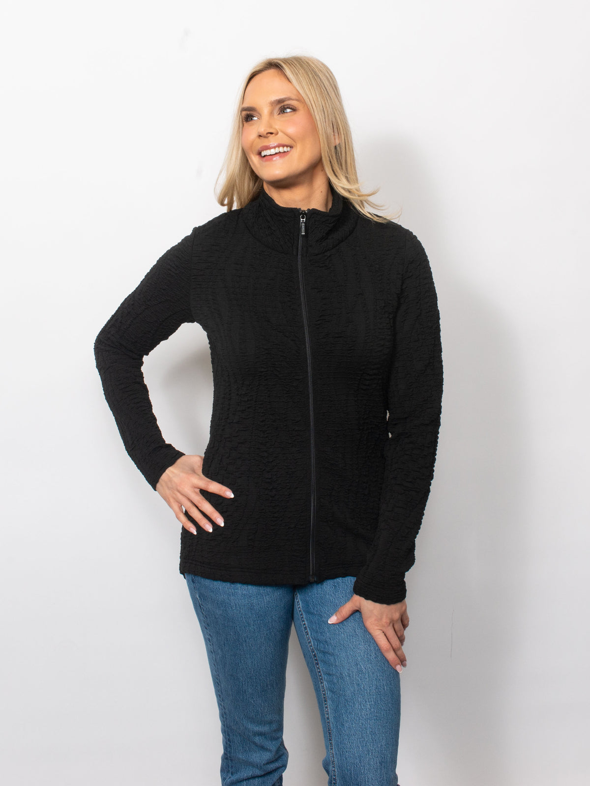 Wavy Blister Full Zip Jacket
