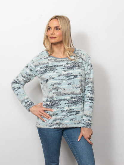 Plush Sweater Knit Crew Neck Top