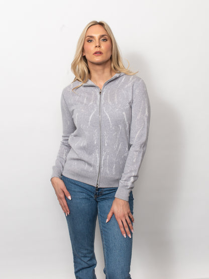 Jacquard Zip Hoodie
