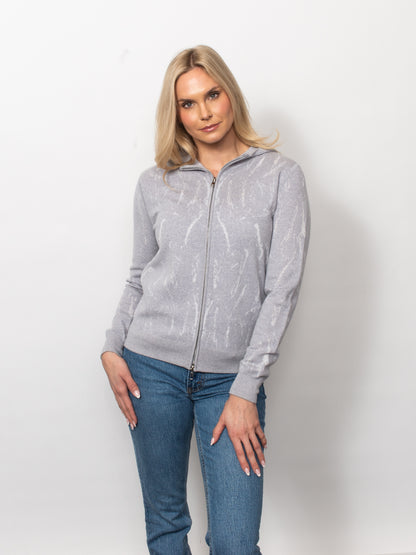 Jacquard Zip Hoodie