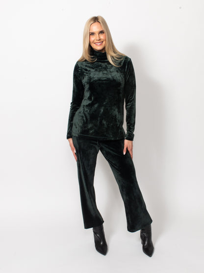 Microfleece Drawstring Cropped Pant
