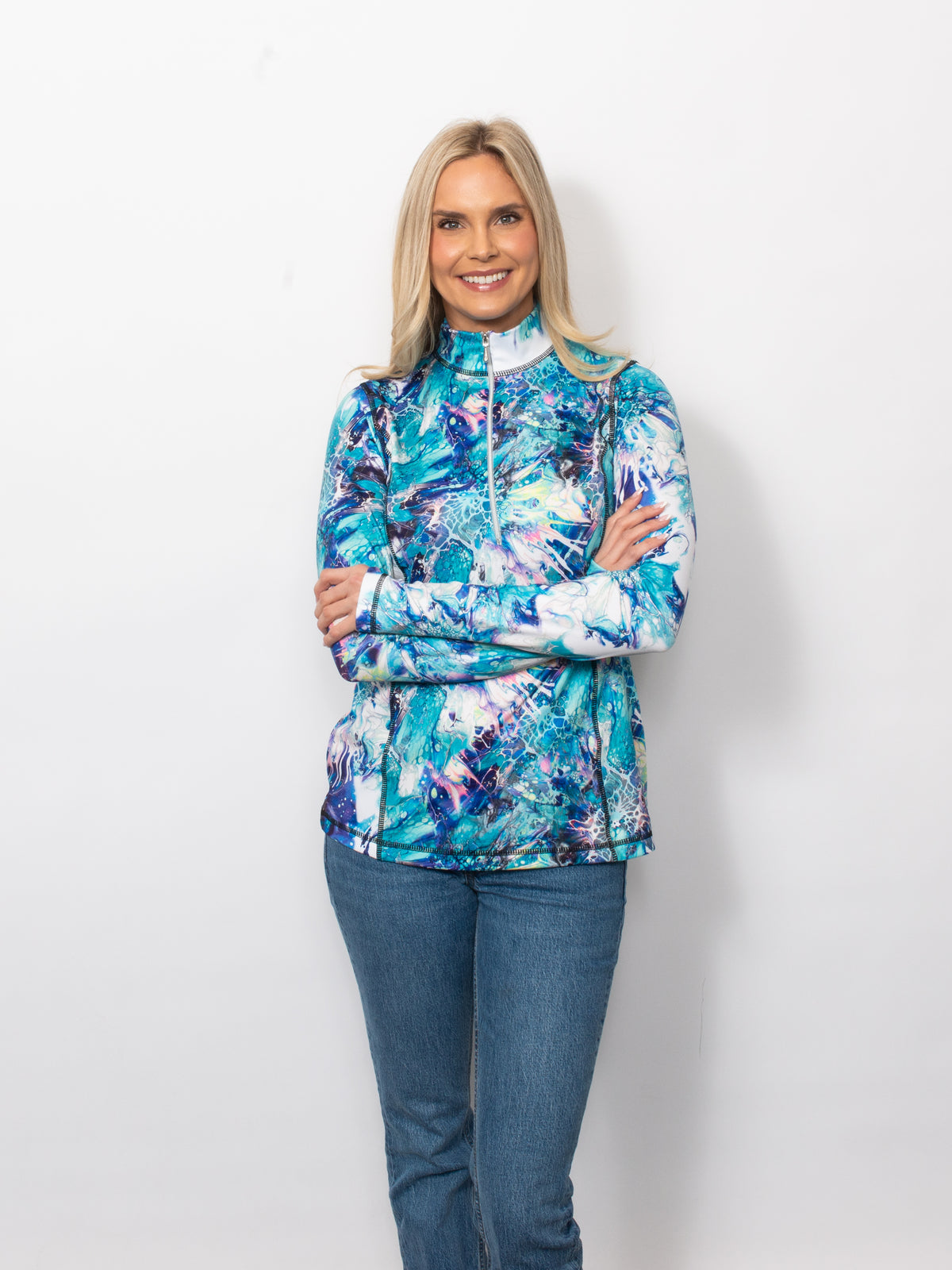 Microfiber 1/4 Zip Top