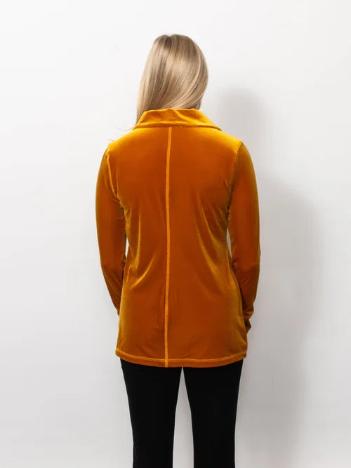 PlushTech Velvet Button Shirt