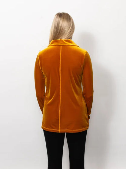 PlushTech Velvet Button Shirt