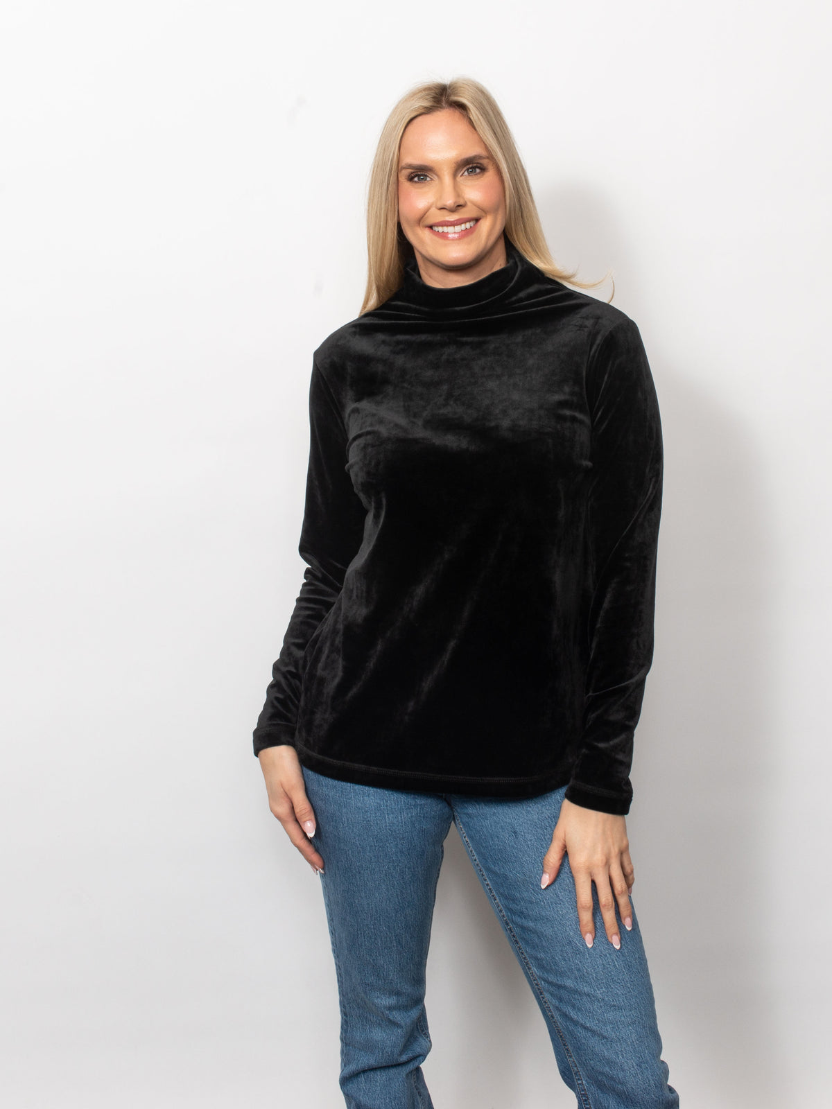 Microfleece Funnel Neck Top