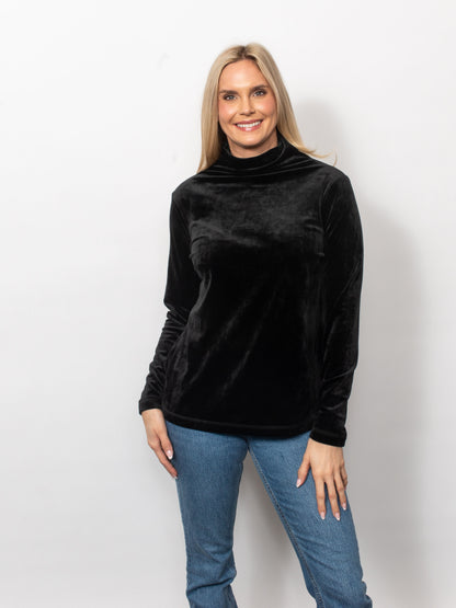 Microfleece Funnel Neck Top