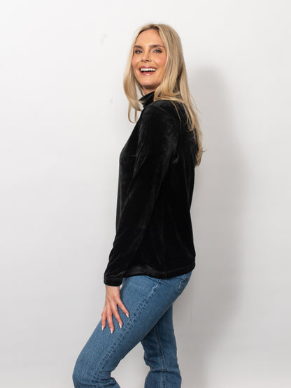 Microfleece Funnel Neck Top