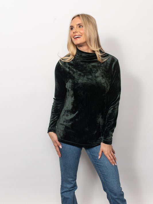 Microfleece Funnel Neck Top