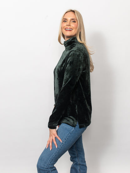Microfleece Funnel Neck Top