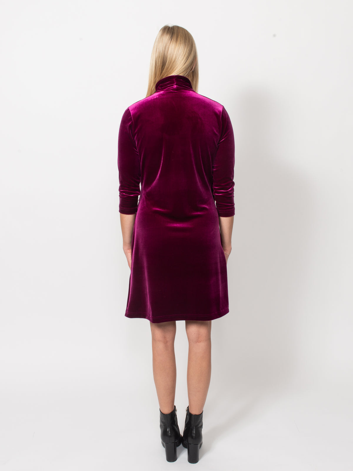 PlushTech Velvet Surplus Wrap Dress
