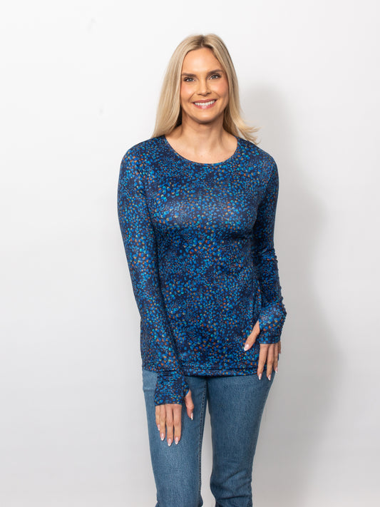Microfiber Crew Neck Top