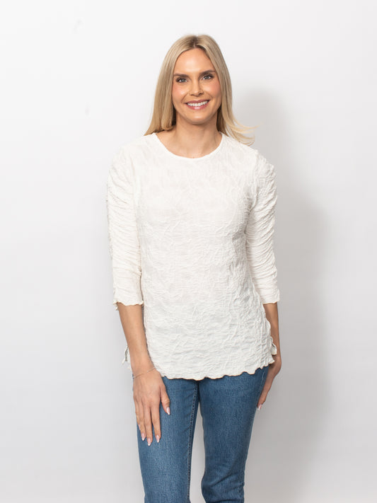 Dreamcatcher Ruched Sleeve Top