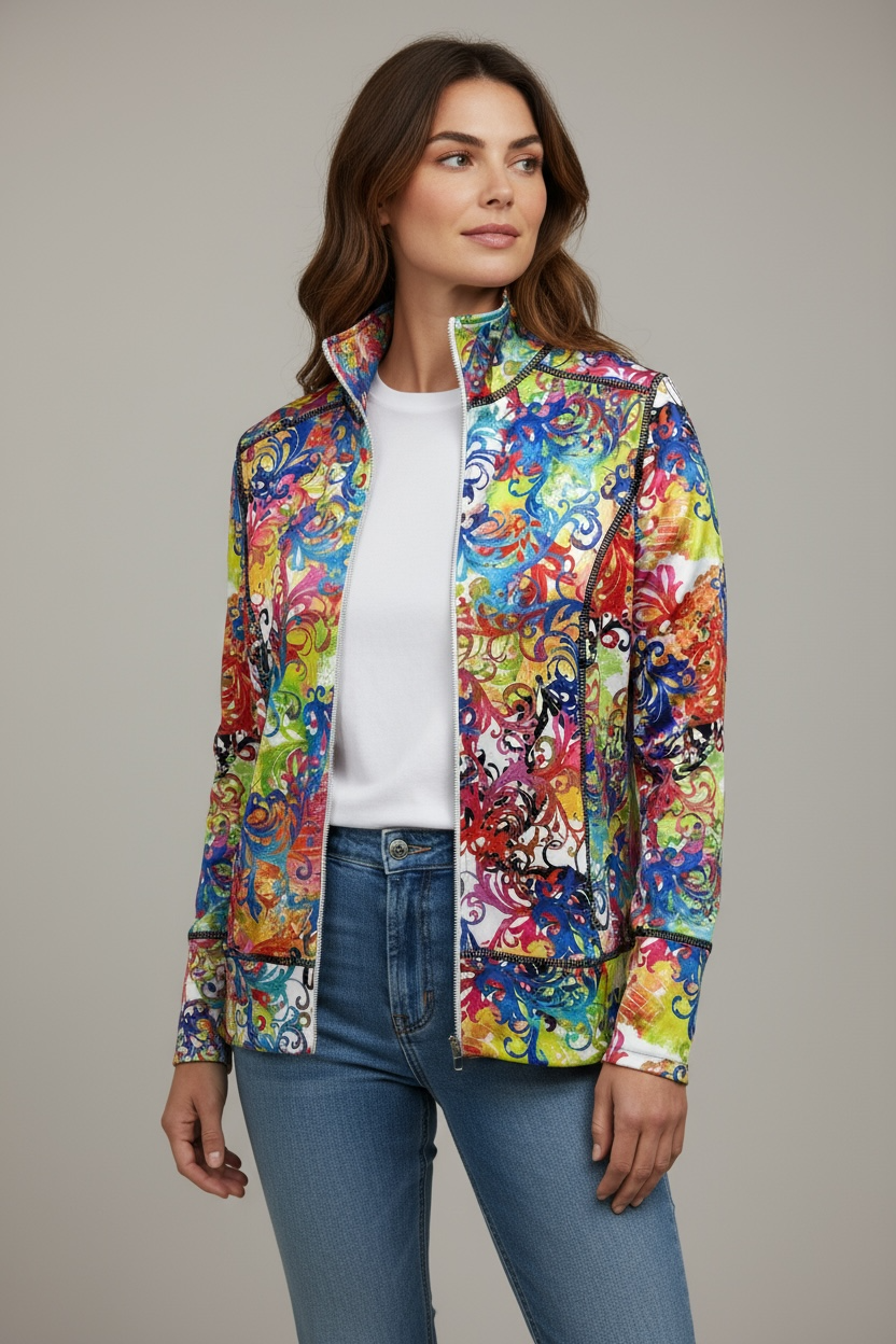 Microfiber Zip Jacket