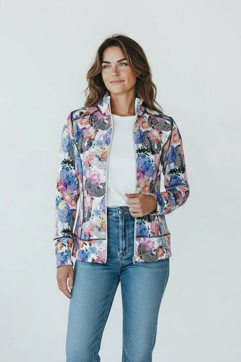 Microfiber Zip Jacket