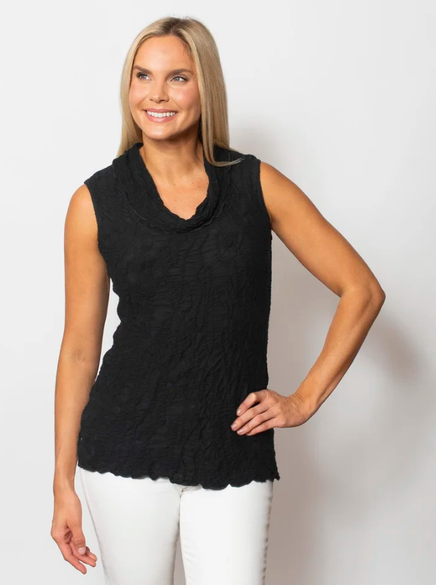 Dreamcatcher Sleeveless Cowl Neck Top