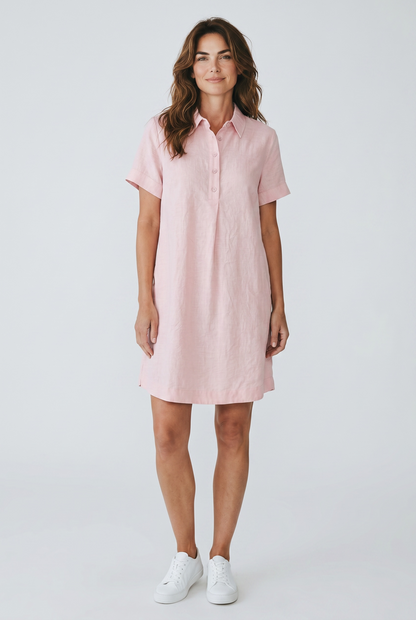 Cotton/Viscose Popover Dress