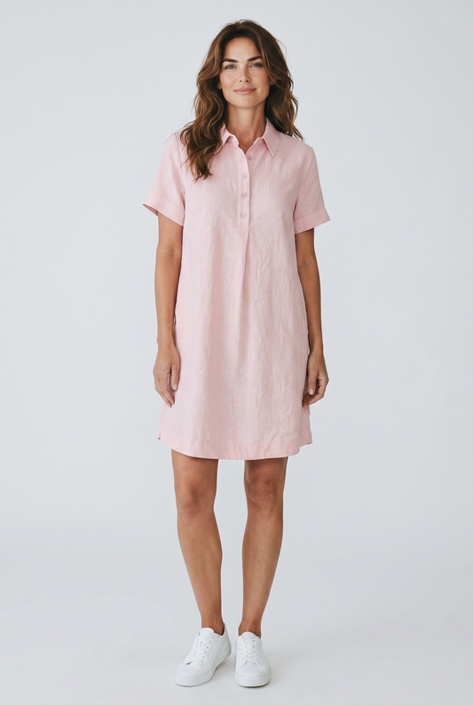 Cotton/Viscose Popover Dress