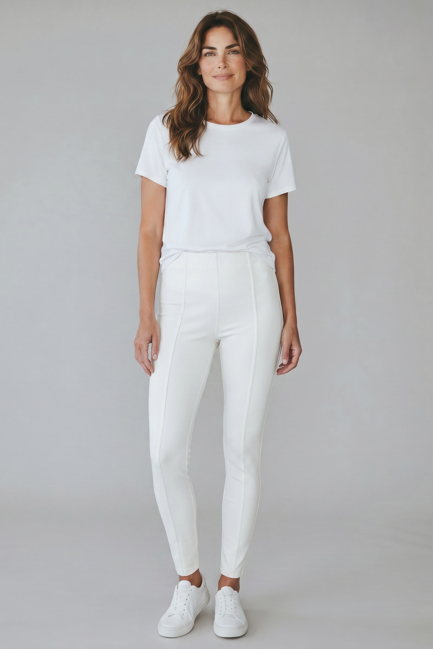 Fine Twill Seamed Legging