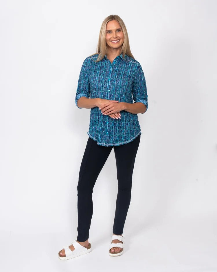 Fine Twill Seamed Legging